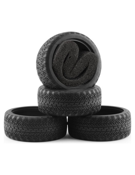 Neumáticos RC 4 PCS Shaluoman 65mm Goma Suave para Drift