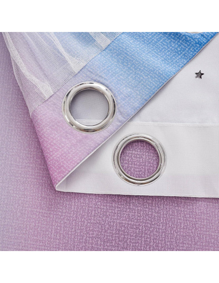 Cortina Opaca XiDi Arcoíris 132x182 cm para Niños