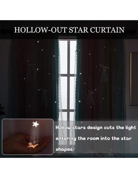 Cortina Opaca Yancorp para Niñas 86x107 cm Rosa Bebé