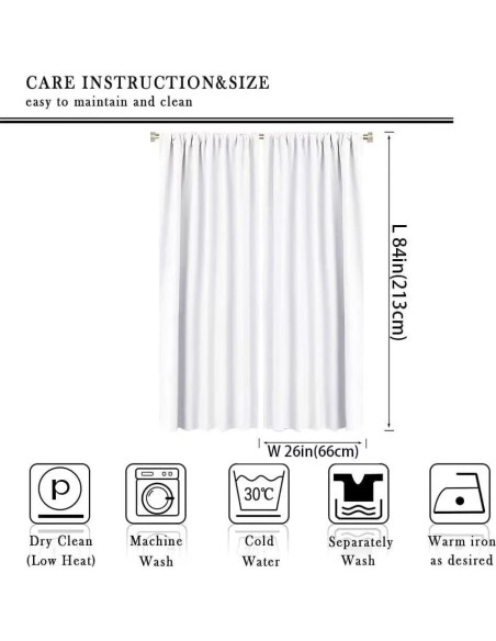 Cortinas Opacas de Dinosaurios ShiTingYu 2 Piezas 107x214 cm