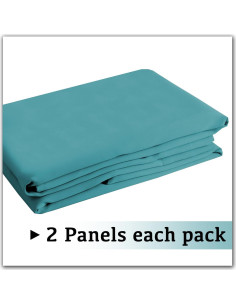 Cortinas Blackout Turquoize Aqua 2 Paneles 106x213 cm 2