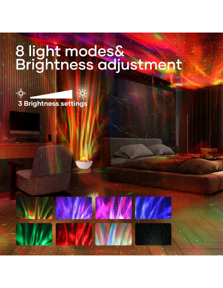 Proyector de Estrellas SUPFOO HMT-D18 con Luz Nocturna y Bluetooth