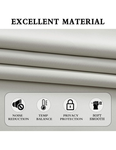 Cortinas Cortas DONREN 42x60 cm Gris Claro 2 Paneles