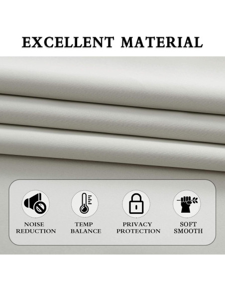 Cortinas Cortas DONREN 42x60 cm Gris Claro 2 Paneles