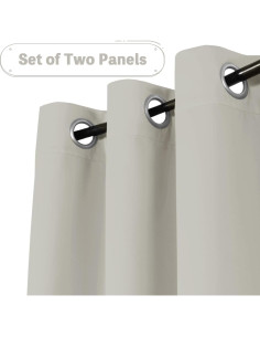 Cortinas Opacas Turquoize 2 Paneles 132x183 cm Roble Pálido 2