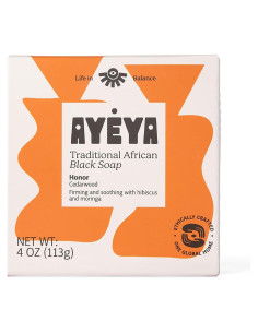 Jabón Negro Africano Ayeya Madera de Cedro 113 g - Hidratante