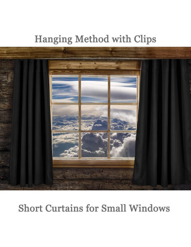 Cortinas Blackout DONREN 61x51 cm - 2 Paneles Aislantes