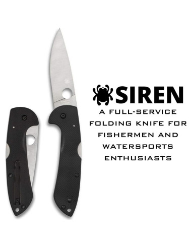 Cuchillo Plegable Spyderco Siren C247GP - Acero LC200N 9.21 cm