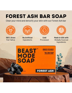 Jabón Beast Mode 127g Carbón Activado Eucalipto Fresco 2