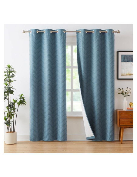 Cortinas Opacas Geométricas Treatmentex 2 Piezas 101,6x213,4cm Cortinas Opacas Geométricas Treatmentex 2 Piezas 101,6x213,4cm