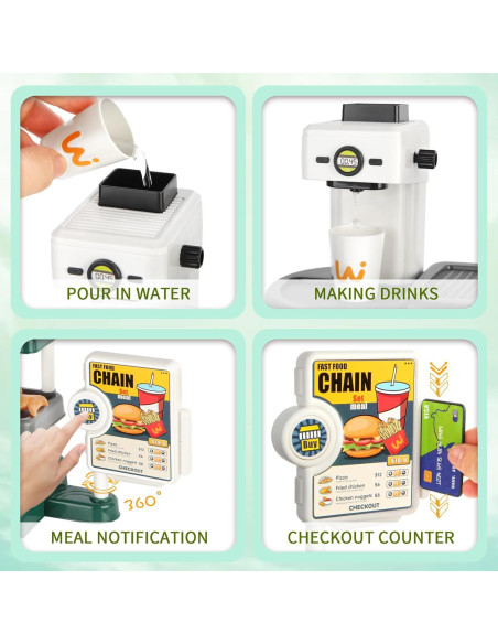 71 Piezas Juguetes de Comida Rápida ACROFEK - Cocina Infantil