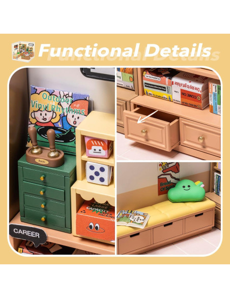 Juego de Construcción Rolife Mini Casa de Muñecas LED 16x18 cm