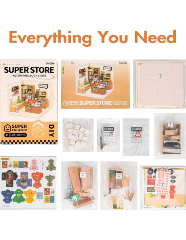 Juego de Construcción Rolife Mini Casa de Muñecas LED 16x18 cm