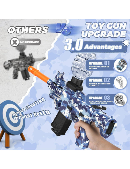 Blaster de Bolas de Gel Eléctrico JANNIRESS RS99-23 - Azul