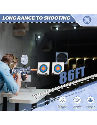 Blaster de Bolas de Gel Eléctrico JANNIRESS RS99-23 - Azul