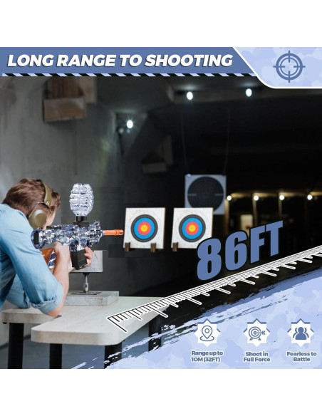 Blaster de Bolas de Gel Eléctrico JANNIRESS RS99-23 - Azul