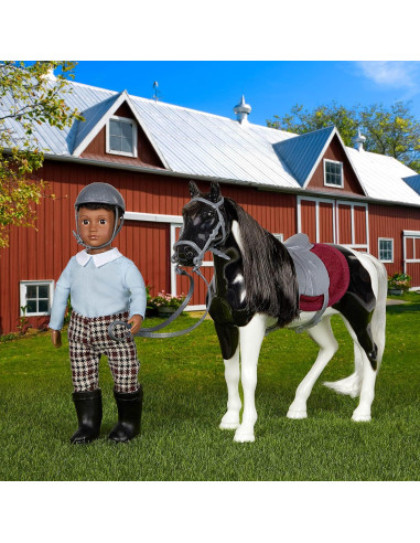 Muñeco Mini Niño y Caballo Landon y Luna - 15,24 cm