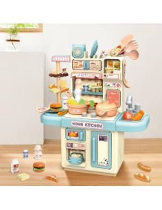 Set de Cocina de Juguete deAO 33 Piezas con Luz y Vapor 2