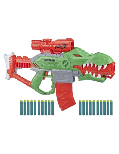 Lanzador Nerf DinoSquad Rex-Rampage Motorizado 20 Dardos