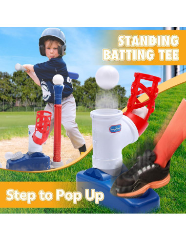 Conjunto de T-Ball EagleStone para Niños 3-5 Años con Lanzador