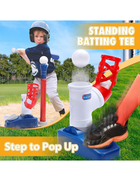 Conjunto de T-Ball EagleStone para Niños 3-5 Años con Lanzador