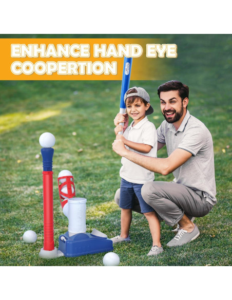 Conjunto de T-Ball EagleStone para Niños 3-5 Años con Lanzador