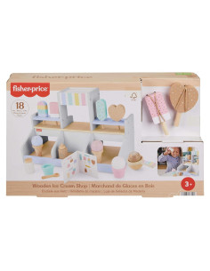 Juego de Heladería de Madera Fisher-Price 18 Piezas