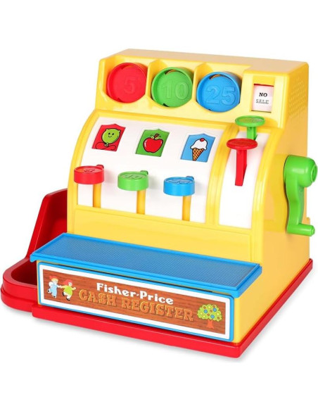 Caja Registradora Retro Fisher-Price 19.5x26x19.7cm 2+