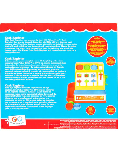 Caja Registradora Retro Fisher-Price 19.5x26x19.7cm 2+