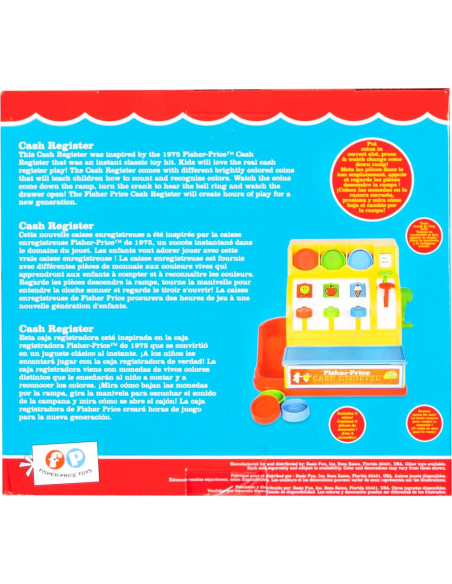 Caja Registradora Retro Fisher-Price 19.5x26x19.7cm 2+