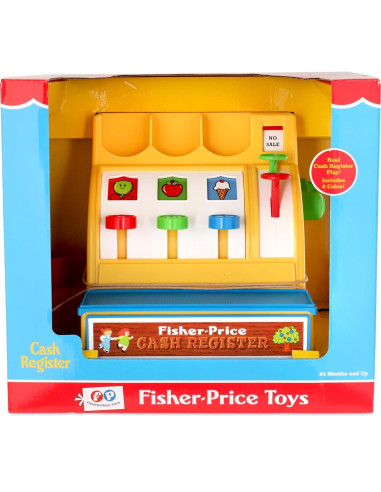 Caja Registradora Retro Fisher-Price 19.5x26x19.7cm 2+
