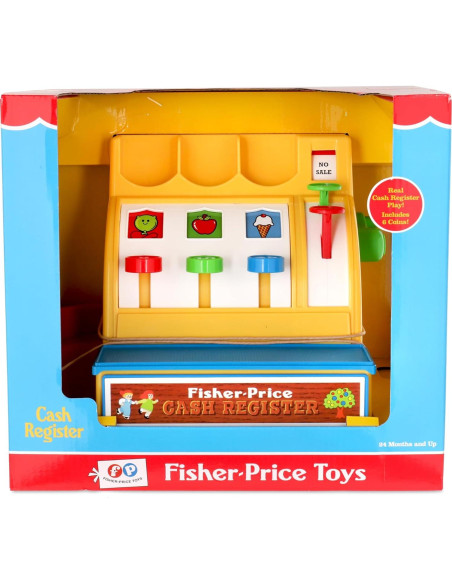 Caja Registradora Retro Fisher-Price 19.5x26x19.7cm 2+