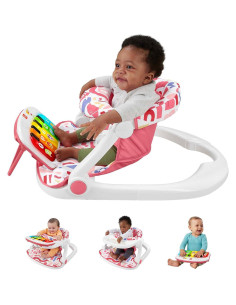 Asiento para Bebés Fisher-Price Rosa con Piano y Gimnasio 2