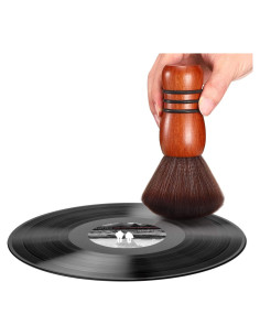 Cepillo de Limpieza de Discos de Vinilo Facmogu - Antiestático