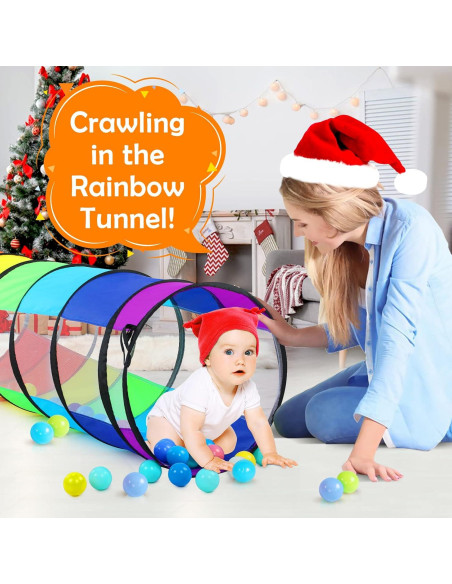Túnel de Juego Moncoland Colorido para Niños y Mascotas