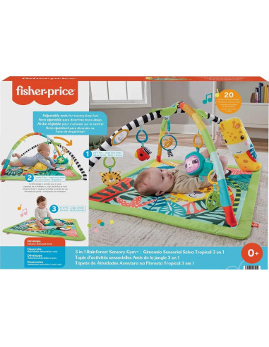 Gimnasio Sensorial 3-en-1 Fisher-Price con Música y Luces