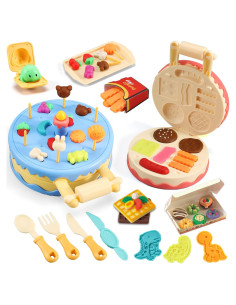 Juego de Masa Pastel de Cumpleaños VConejo 42 Piezas