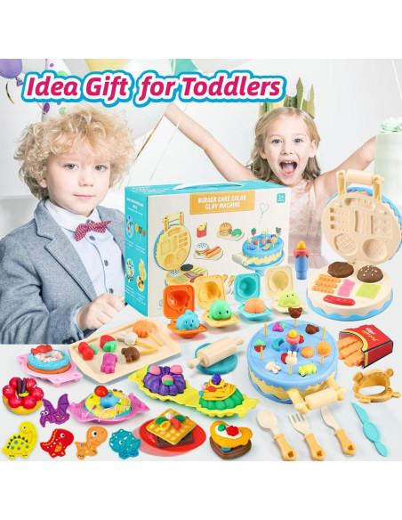 Juego de Masa Pastel de Cumpleaños VConejo 42 Piezas