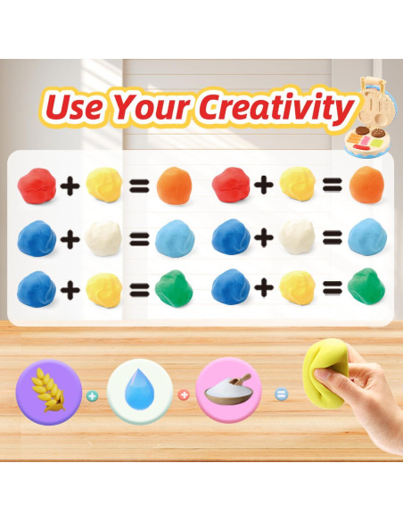 Juego de Masa Pastel de Cumpleaños VConejo 42 Piezas