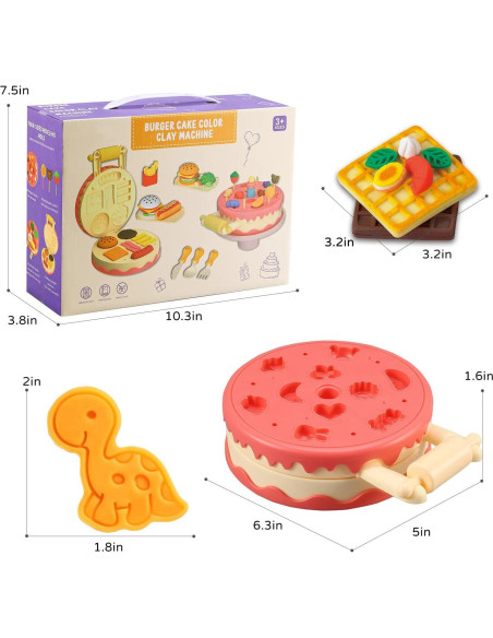 Juego de Masa Pastel de Cumpleaños VConejo 42 Piezas