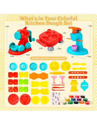 Juego de Masa 59 PCS LE CAI TOYS para Niños 3 a 8 Años