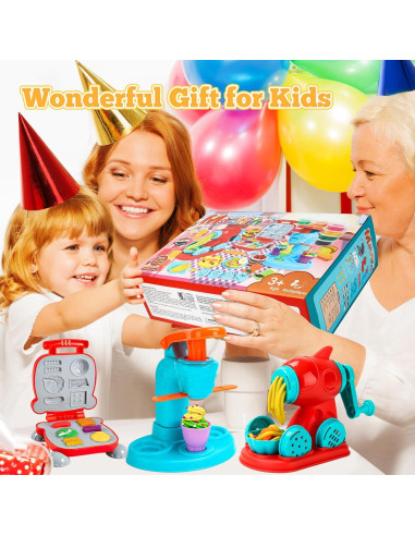 Juego de Masa 59 PCS LE CAI TOYS para Niños 3 a 8 Años