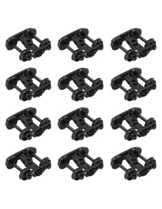 12pcs Bogies de Plástico Evemodel Escala HO Accesorios