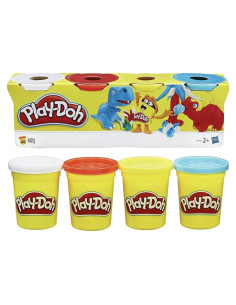 Tinas de Play-Doh Hasbro, 4 colores, 140g cada una