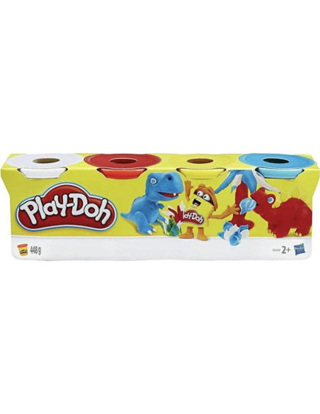 Tinas de Play-Doh Hasbro, 4 colores, 140g cada una