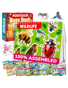 Libro Ocupado Montessori Quokka Vida Silvestre 15 Actividades