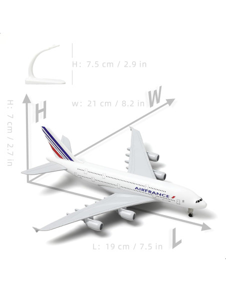 Modelo A380 Air France 1/300 Metal Fundido 19 cm