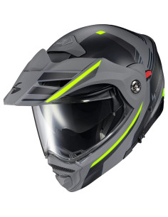 Casco Modular ScorpionEXO AT960 Aventura Gris/Hi-Viz Pequeño 2