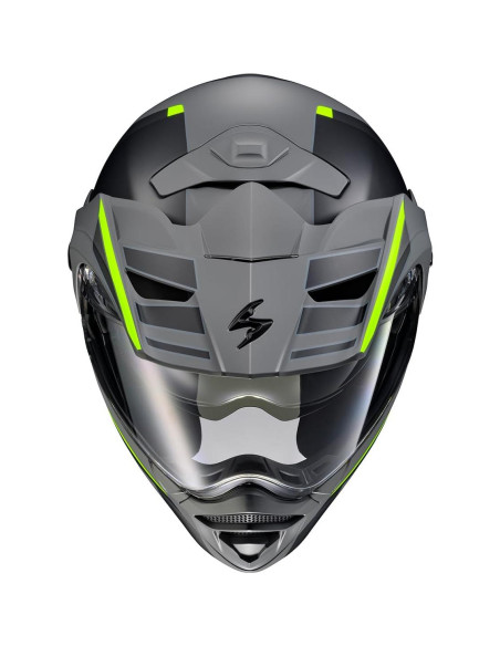 Casco Modular ScorpionEXO AT960 Aventura Gris/Hi-Viz Pequeño Casco Modular ScorpionEXO AT960 Aventura Gris/Hi-Viz Pequeño