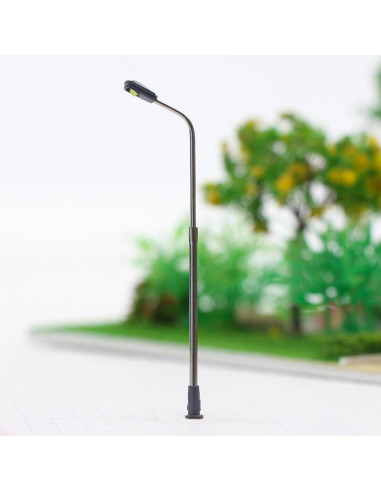 Poste de Luz de Calle LED Evemodel LQS06 10 Pcs Escala N